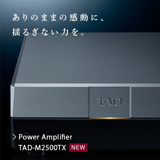 ありのままの感動に、揺るぎない力を。Power Amplifier M2500TX